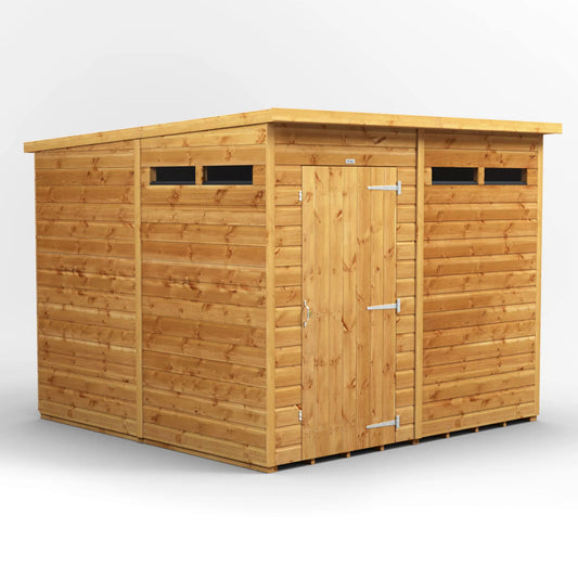 Power Pent Wooden Secure Shed 8x8