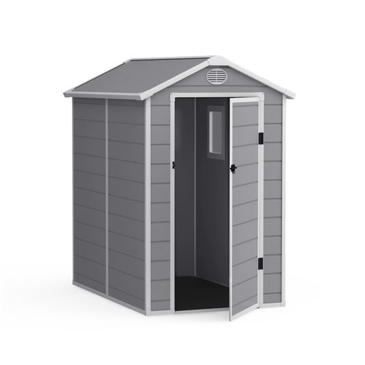 Lotus Animus 4x6 Apex Plastic Shed Light Grey With Floor