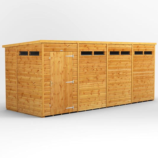 Power Pent Wooden Secure Shed 16x6
