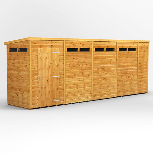 Power Pent Wooden Secure Shed 18x4