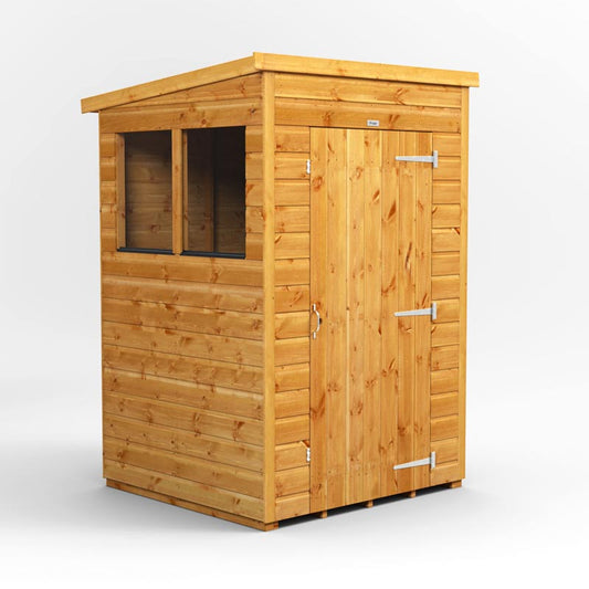 4x4 Power Tongue & Groove Pent Shed