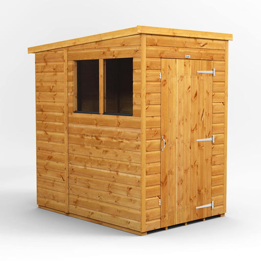 4x6 Power Tongue & Groove Pent Shed