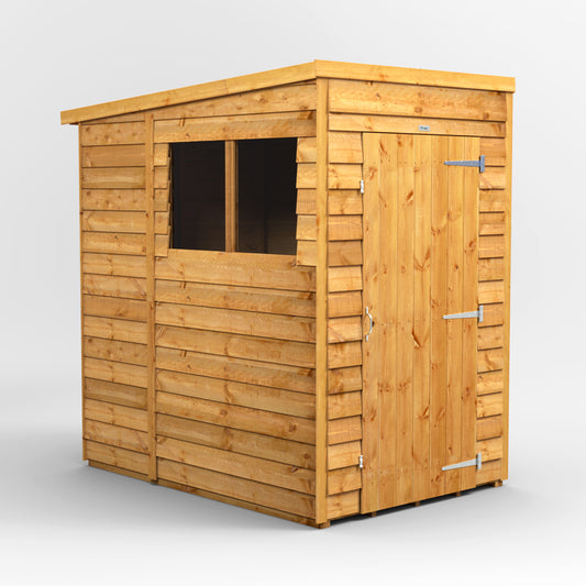4x6 Power Overlap Pent Roof Shed