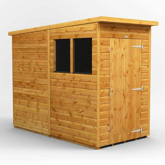 4x8 Power Tongue & Groove Pent Shed