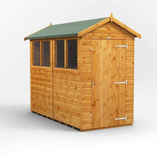 8x4 Power Tongue & Groove Apex Shed