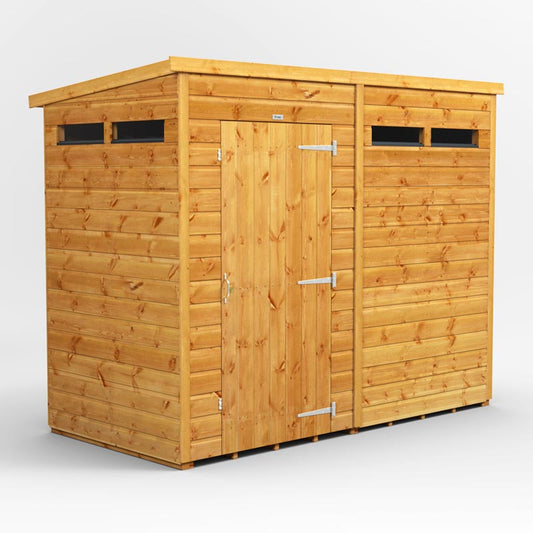 Power Pent Wooden Secure Shed 8x4