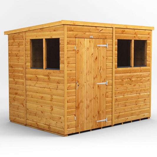 8x6 Power Tongue & Groove Pent Shed