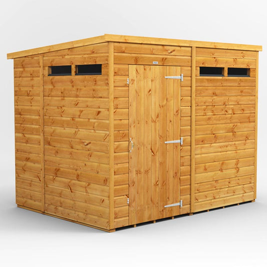 Power Pent Wooden Secure Shed 8x6