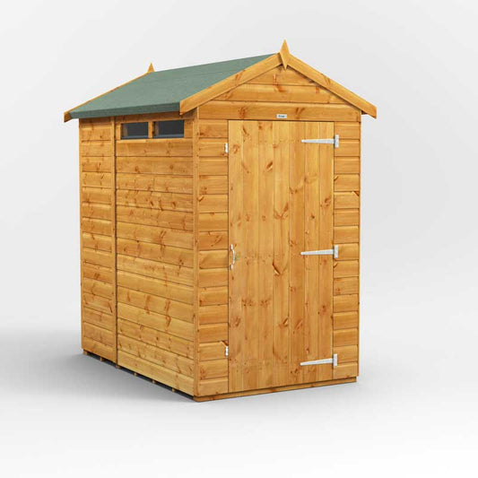 Power Apex Wooden Secure Shed 6x4