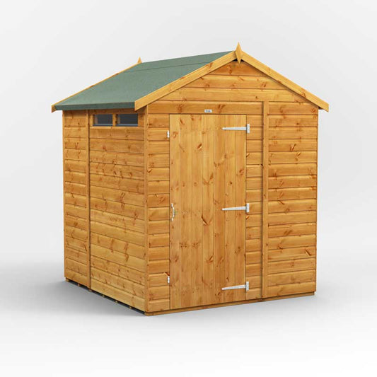 Power Apex Wooden Secure Shed 6x6