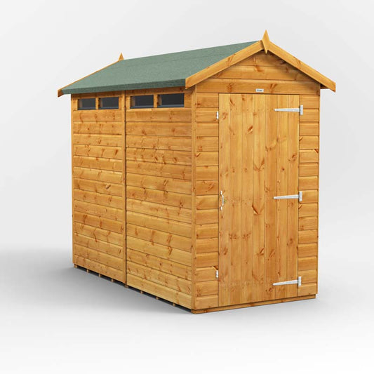 Power Apex Wooden Secure Shed 8x4
