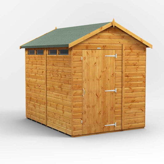 Power Apex Wooden Secure Shed 8x6